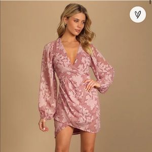 Lulu’s Long Sleeve Shimmery Dress
